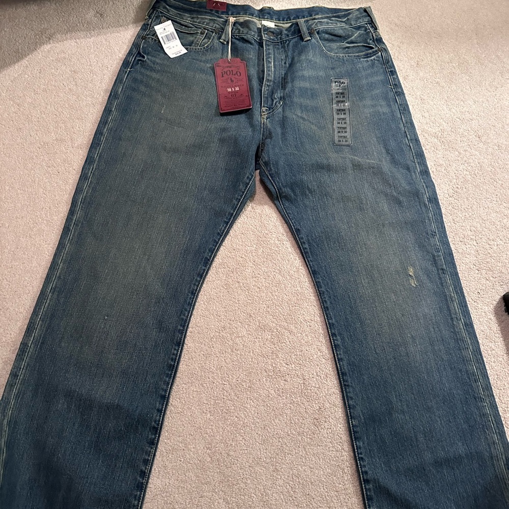 Ralph Lauren Men's Classic Blue Straight Jeans